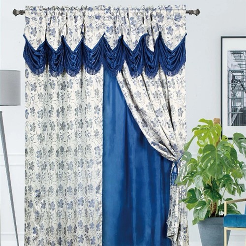 Luxury floral blue black out - luxury, black-out